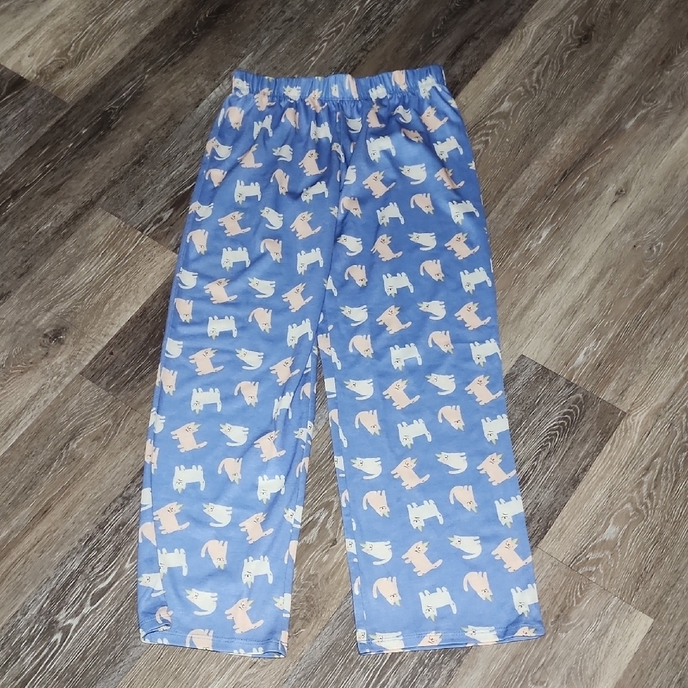 Cat & Jack Blue Pajama Bottoms with Animal Print